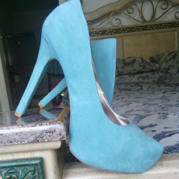 Charlotte Russe Shoes - Tiffany Blue Heels