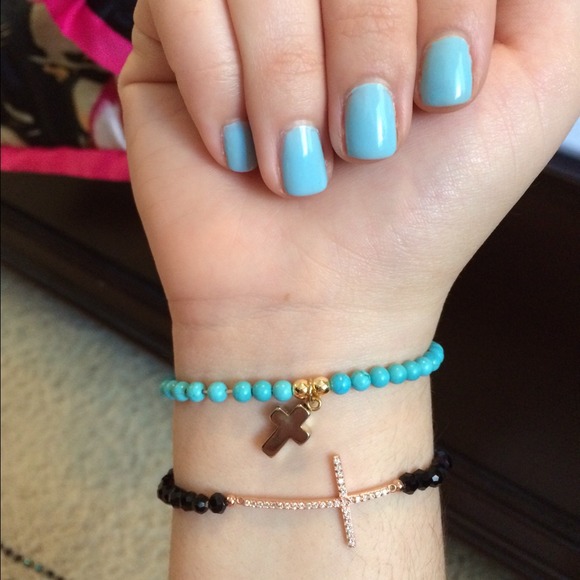 2 cross bracelet bundle