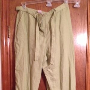 Linen Crop pants