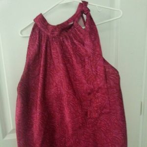 Hot Pink Swirly Pattern top