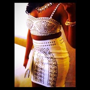 Two piece studded outfit ⚡️just reduced⚡️