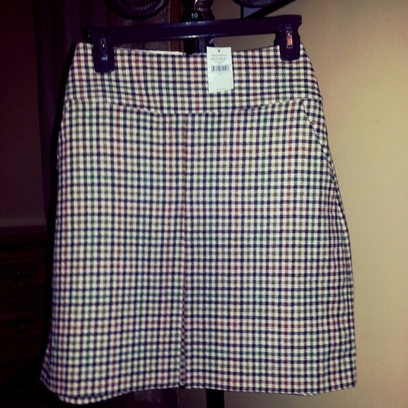 NEW BANANA REPUBLIC PLAID SKIRT