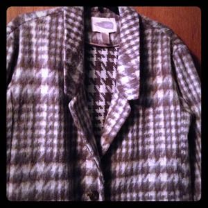 Modern fit Brown and Beige wool blazer
