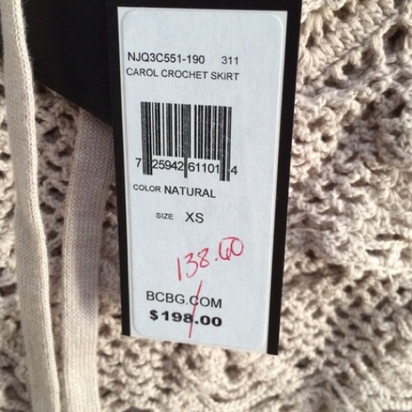 🚫SOLD  BCBGMaxazria crochet skirt - Picture 2 of 3