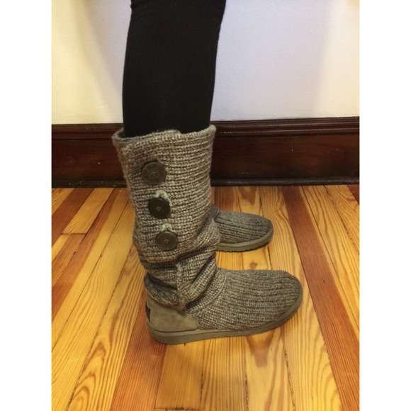 Grey Knit UGGS