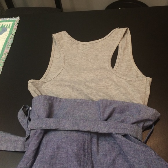 SOLD*****Grey top / jean bottom casual dress💙 - Picture 4 of 4