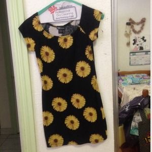 Sunflower bodycon dress