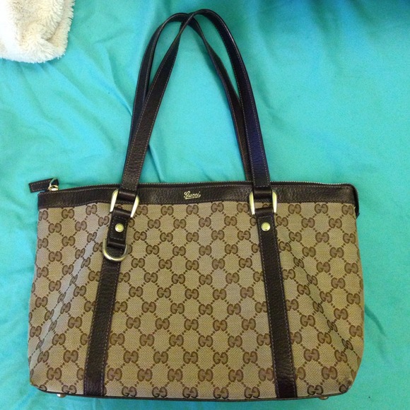 authentic Gucci abbey tote