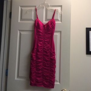 Cocktail BeBe hot pink dress