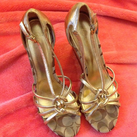 Sold!! Pre Loved Coach Wedges - Picture 4 of 4