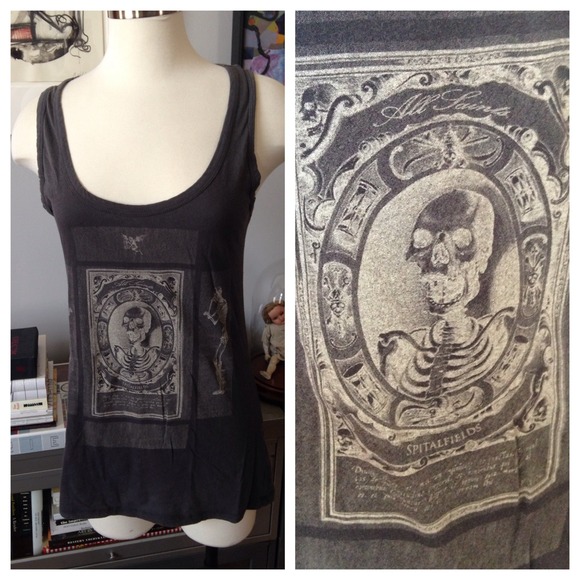 📦SOLD!📦 All Saints skull skeleton tee tshirt top
