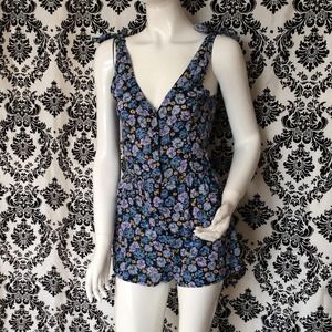 Miley Cyrus for Max Azria floral shorts romper