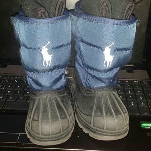 Toddler polo boots size 6c