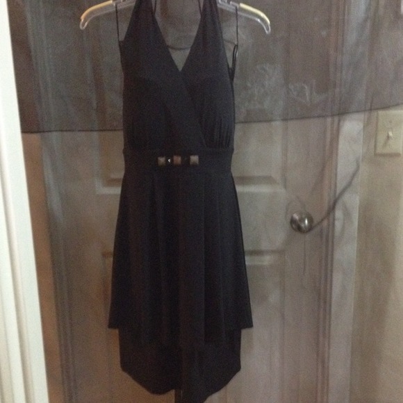 NEW halter🌺top black dress with waistline details