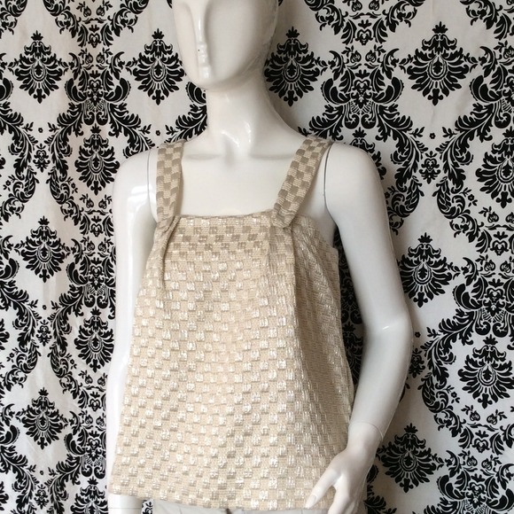 See by Chloe lamé evening top.  NWT