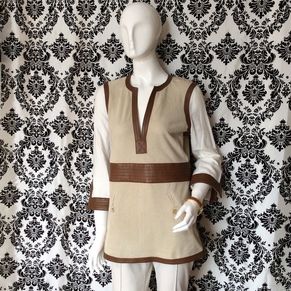 Tory Burch NWT suede leather tunic top.  Love!!