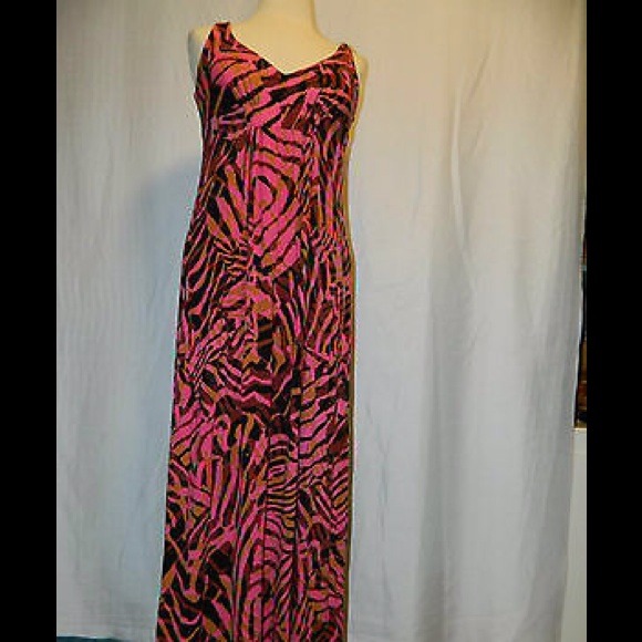 CAbi maxi dress size med. animal print