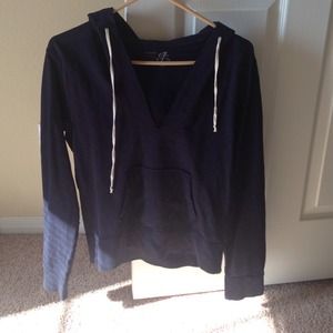 Dark blue J. Crew sweater with hood