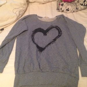 Grey heart top