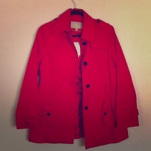 Banana Republic Petite Red Coat