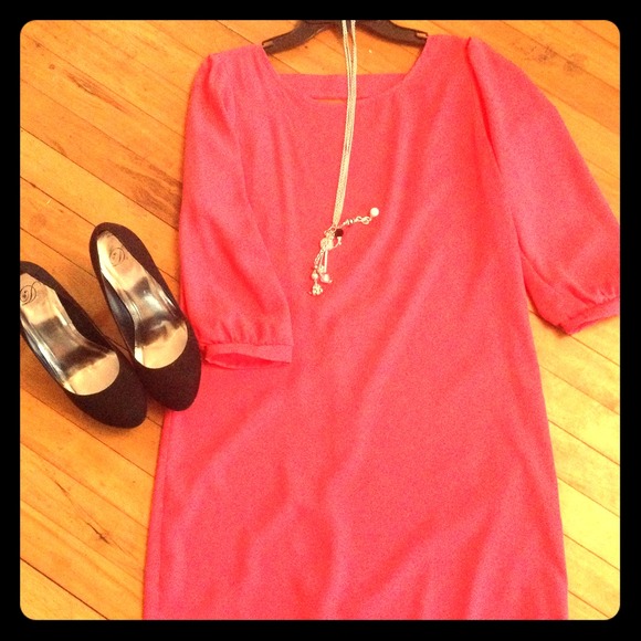 Cute pink boutique dress