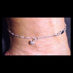 Sterling silver anklet 9"