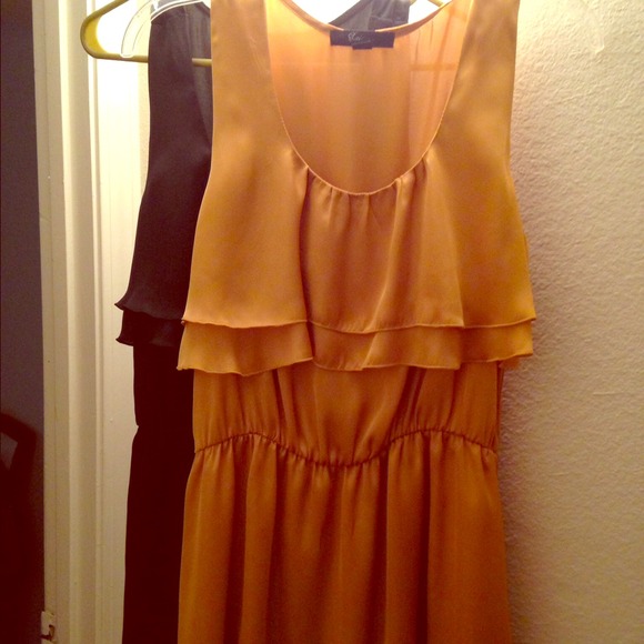 ❤️Bundle! blk glitter dress gold and blk top