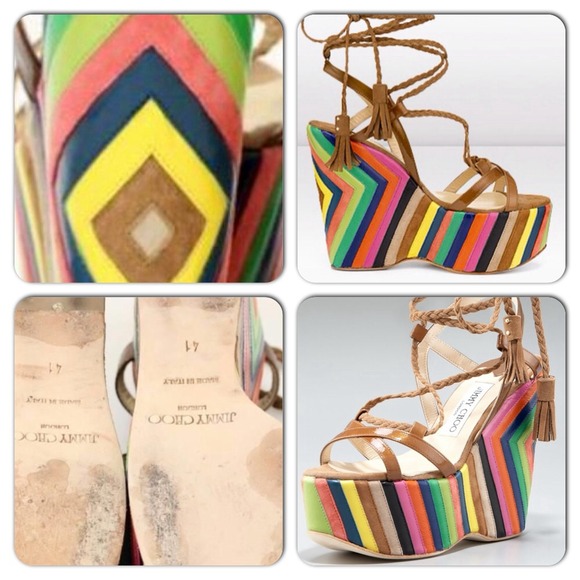 🔥CHOO🔥Work of Art Jimmy Choo SANDALS😍 - Picture 2 of 4