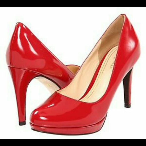 COLE HAAN Chelsea tango red stilettos w/ Nike air