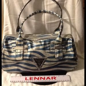 Guess blue/silver zebra print. New never used.