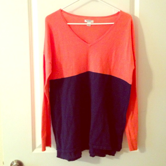 🚫sold on Vinted🚫Coral and navy sweater!