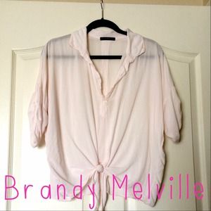 Pale Pink Brandy Melville Top