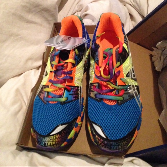 Rainbow colored Asics