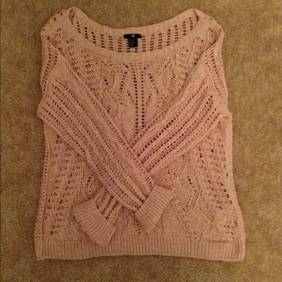 H&M oversized sweater and cole Haan sandals