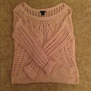 H&M oversized sweater and cole Haan sandals