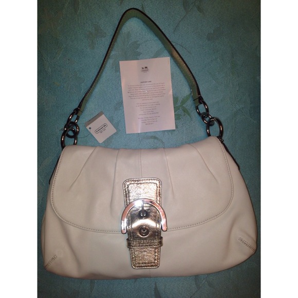 Coach Soho LTH Shoulder Bag in White