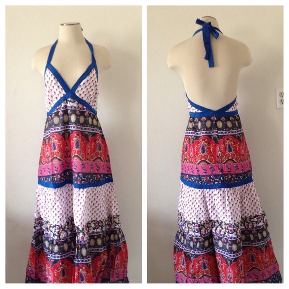 ❗️SOLD OUT Patrons of Peace Boho Maxi Dress - Picture 2 of 3