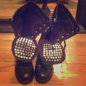 SOLD! Studded combat Boots
