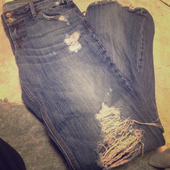 Abercrombie and Fitch jeans.