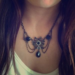 Gothic black style necklace