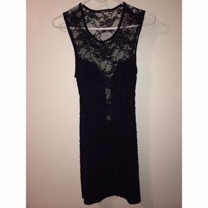 BLACK LACE DRESS