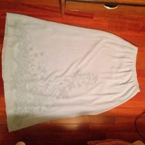 Beautiful light blue full skirt