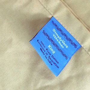 🎉 Vera Wang Beige King Size Flat Sheet