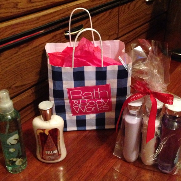 Two bath and body works gift sets