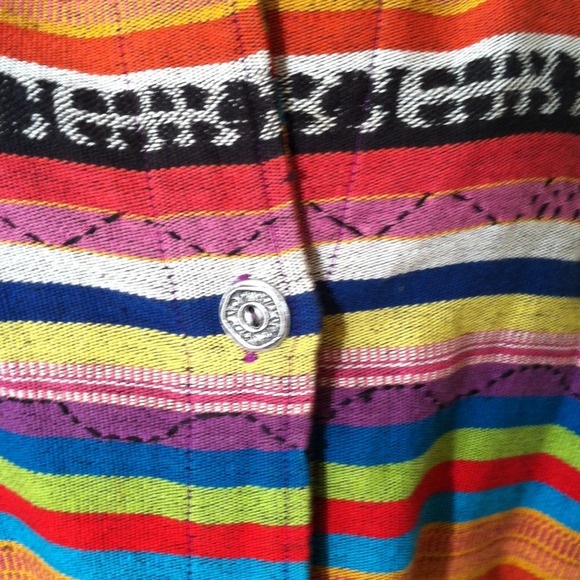 Colorful button down chico's jacket - Picture 2 of 3
