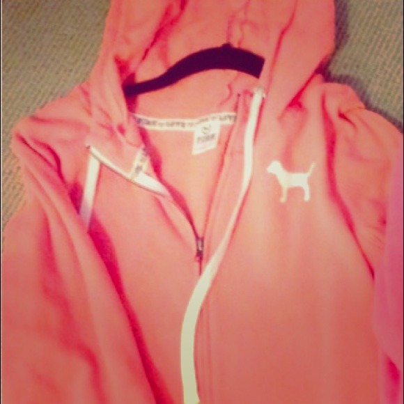 Neon orange VS zip hoodie