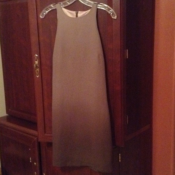 Sleeveless taupe ombré dress SOLD