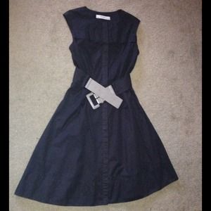 Closet clean out!! !✨ Chocolate brown belted dress