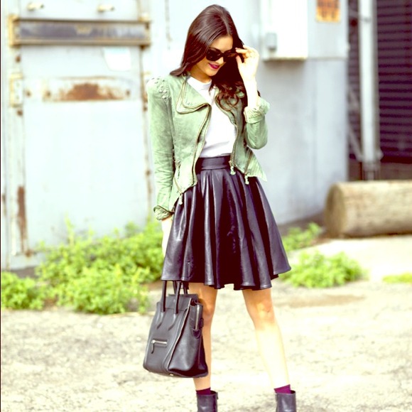 ASOS Dresses & Skirts - ASOS faux leather skater skirt
