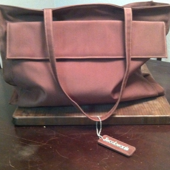 Jacobson brown canvas tote